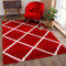 SANAT Madrid Shaggy Teppich - Hochflor Teppiche für Wohnzimmer, Schlafzimmer, Küche - Rot, Größe: 160X230 cm