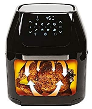 Royal Swiss Friteuse à air XXL 1800W + plaque grill + rôti + brochettes 20L