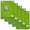 Staufen Green Collegeblock - DIN A4, Lineatur 25 (9mm liniert mit Rand), 80 Blatt, 4-fach Lochung, premiumweißes 70g/m² Recyclingpapier, 5 Stück