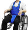 LOSCHEN Wheelchair Harness Belt Non-Slip Breathable Whole Body Waist Strap Seat Belt for Elderly People and Patients（Blue）