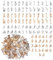 BEEFLYING 156 Stück Buchstaben-Anhänger-Charme 26 Buchstaben-Charms Anhänger mit Anfangsbuchstaben A~Z für Halsketten Armbänder Schmuckherstellung Bastelbedarf