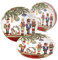 Set 2 Teller mit Weihnachts-Soldaten 22,5 cm aus Porzellan mit Farbbox Nàvel