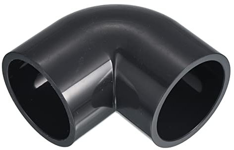 PATIKIL UPVC Pipe Fitting Elbow 50mm Socket, 3 Pack 90 Degree Adapter Connector, Gray