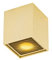 Qazqa - Design Design-AufbauSpot I Spotlight I Deckenspot I Deckenstrahler I Strahler I Lampe I Leuchte Gold I Messing GU10 50mm - Qubo Honey I Wohnzimmer I Schlafzimmer - Aluminium Quadratisch - LED