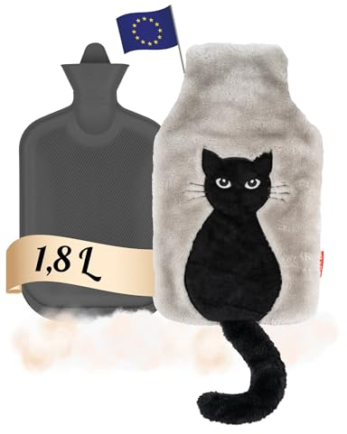 soxo Plush Hot Water Bottle Cover Hand Warmer Neck Period Back Pain Relief Kids Hot-Water Bottles Cat Tail