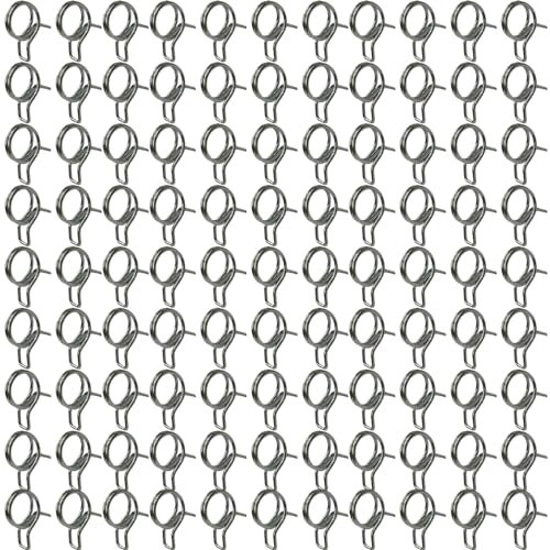 TAODAN Lot de 100 accessoires d'irrigation - Kit d'irrigation goutte à goutte - Connecteur de collier de serrage de 6,35 mm - Collier de serrage pour tuyau d'irrigation de jardin - Raccord de tuyau de