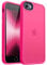 CANSHN Cover Opaca per iPhone SE 3/2 (2022/2020) / 7/8 (4,7 Pollici), Custodia Traslucida Opaca Protettiva Sottile Antiurto - Rosa Caldo