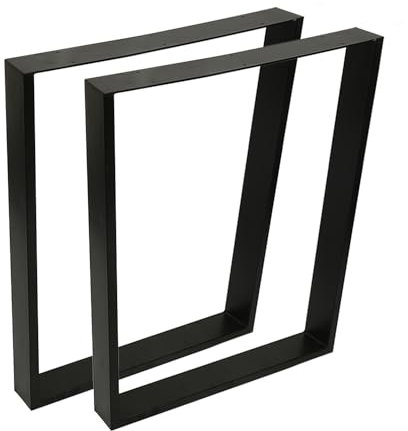 homewell 2 Stück Tischbeine aus Metall, Tischbeine im industriellen Stil für Couchtische, Büros, Wohnzimmer und Garten, Maße: 72 cm (H) x 60 cm (L) cm