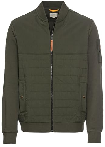 camel active Herren Sweatjacke mit Bomberkragen