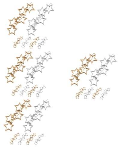 MAGICLULU Pcs Stella Tornante Perno Di Accessori Per Clip Di Cava Stella Dei Oro Mollette Per Stella Barrettes Stella Clip Accessori Per