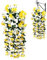 Frühlingsblumen Künstlich - Lebendige Hängepflanzen Blumen Girlande - Lebendige Kunstpflanze Blumengirlande für Balkon, Rebe Dekoration Balkonpflanzen Wanddekoration für Küche Zimmer Wand & Fenster