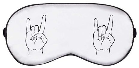'Rock Hand' Schlaf- / Reise-Augenmaske (EY00001755)