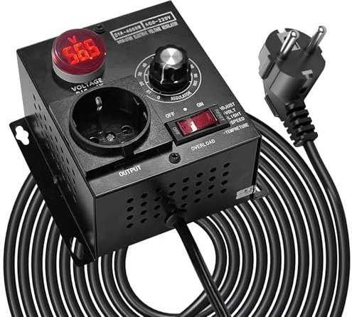 Régulateur De Tension, AC 220 V 4000w Variateur De Vitesse Pour Moteur, SCR Régulateur De Tension, Régulateur De Puissance SCR Dimmer Pour La Commande De De L'alimentation Électrique