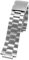 ewgrkba Massives Edelstahl-Armband, kompatibel mit Timex T2N720, T2N721, T2N739, Uhrenarmband, silberfarbenes schwarzes Armband, 24 x 16 mm, Uhrenarmband aus Metall(Silver fold buckle)