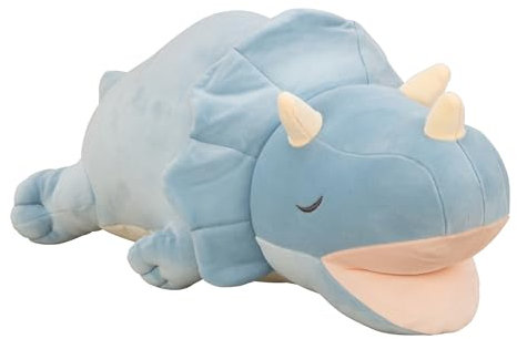 mucHome Kuscheltier Plüschtier, super weich, Spandex Bezug, Schmusetier, flauschig (Triceratops 50cm)