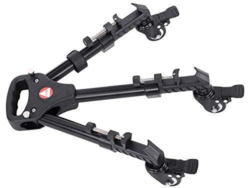 Vx 600 Foldable Tripod Dolly 3 Wheels Stand Pulley Base Universal Camera
