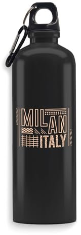 Lauthings Milan Fashion Italy - Botella de agua, botella de viaje, botella de deporte al aire libre