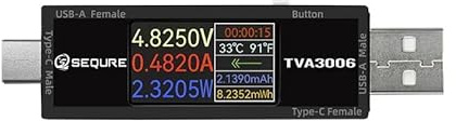 TVA3006 High Precision Volt-Ammeter Power Meter Type-C
