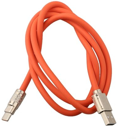 Cable de silicona a USB de 120 W de carga rápida para Xiaomi, Huawei y dispositivos (1 m)