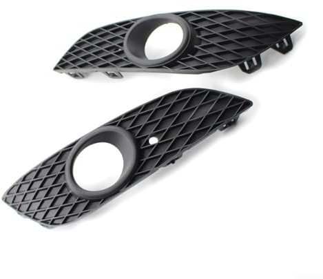 Schwarze Kunststoff-Nebelscheinwerfer-Abdeckungen für Opel Astra H 2007–2012, links rechts vorne Stoßstangen-Einsätze Lampenblenden Ersatzteil 1400409 1400410