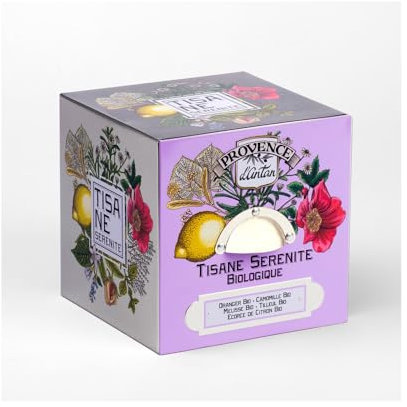 Provence d'Antan Tisane cube Sérénité BIO - coffret métal 24 sachets