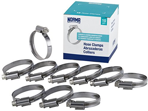 NORMA 01266704090-000-0578 Hose Clamps, 80 mm-100 mm x 9 mm W4 (Pack of 10)