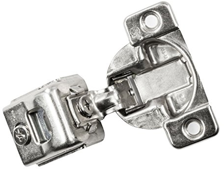 10 Stück ROK Hardware Gras Tec 864 108 Grad 1–1/10,2 cm Overlay selbst Schließen Schraube auf Compact Schrank Scharnier 04493–15 3-Wege-Anpassung 45 mm langweilig Muster