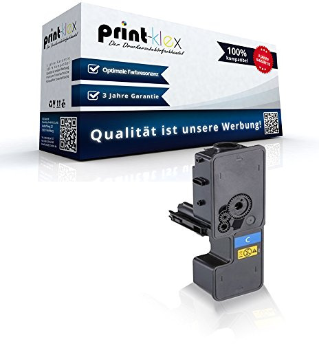 Print-Klex Tonerkartusche kompatibel für Kyocera ECOSYS M5521cdn M5521cdw P5021 P5021cdn P5021cdw P5021Series 1T02R90NL1 TK-5220 C TK 5220 C Blau Cyan - Office Quantum Serie