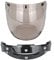 Alamor Offenes Gesicht Motorradhelm Bubble Visier Linse für Harley Jet Helm - Braun