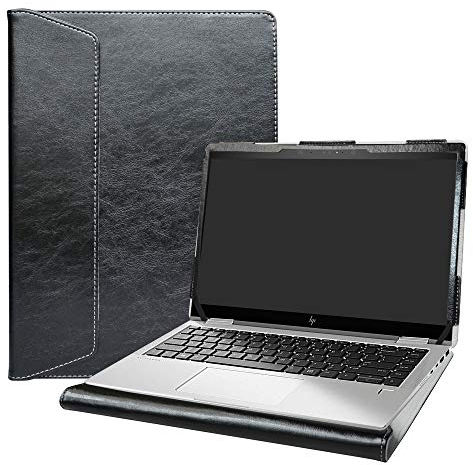 Alapmk Specialmente Progettato PU Custodia Protettiva in Pelle per 14 HP EliteBook x360 1040 G5 Laptop (Non compatibili con:HP EliteBook 1040 G2 G3 G4 G5),Nero