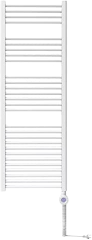 Bosch - Heat Radiator 4500 - Radiador de baño eléctrico, tamaño 1420x500 mm, 750 vatios, calentador de toallas y termostato integrado, blanco