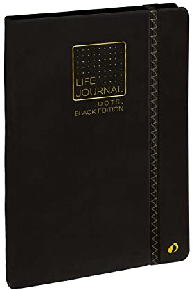 Life Journal 21 Dot Black. Papier schwarz: Der persöhnlicher Kalender