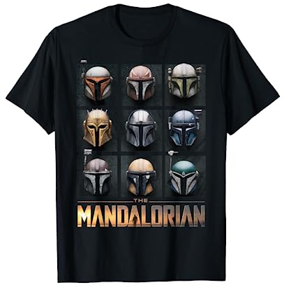 Star Wars The Mandalorian Helmet Box Up T-Shirt