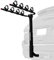 Retrospec Lenox - Supporto da auto per 4 biciclette, classe III o IV, attacco da 5,1 cm, telaio pieghevole in acciaio, colore: nero
