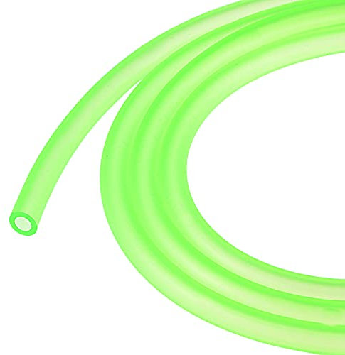 sourcing map 5mm x 8mm Petrol Fuel Line Hose 3.3ft for Chainsaws Lawn Mower String Trimmer Blowers Small Engines, Green