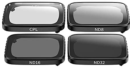 Hsthe Sea 4 Filter für Kameraobjektive. Mehrschichtige Filter kompatibel mit Mavic Air 2s, integrierter Modellierrahmen mit hoher Durchlässigkeit des Filters (ND8 ND16 ND32 CPL)