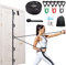 Brebebe Widerstandsbänder für Physiotherapie, Multi-Punkt-Türanker-Gurt für Heim-Fitness-Workout, Bänder mit Griffen für Erholung, Stretch, Fitness, Tür-Workout-Zubehör, kein Werkzeug, kein Bohren