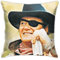 Kissenbezug für John Wayne Vintage Shabby Chic Kissenbezug, quadratisch, Baumwolle, Leinen, Kissenbezug für Sofa, Schlafzimmer, Stuhl, Auto, 45,7 x 45,7 cm