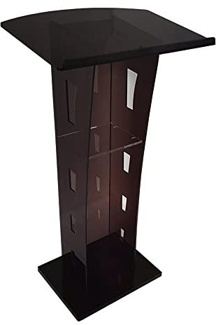 Transparentes Podium aus Acryl, Kirche Rednerpult, Stehpult, Stehpult, Willkommen Pult, klares Acryl Podium, professionelle, breite Lesevortragsplattform für Eröffnungszeremonien von Reden