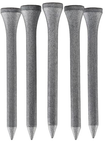 TH Golf Bambus-Golf-Tees, 70 mm, 50 und 100 Stück, mehrere Farboptionen, umweltfreundlich, nachhaltig, langlebig, Bambus-Golf-Tees (100, Silber)