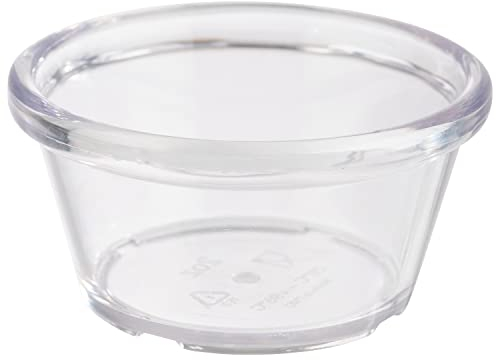 APS 40763 Lot de 12 coupelles en plastique Transparent Ø 7 cm Hauteur 3,5 cm