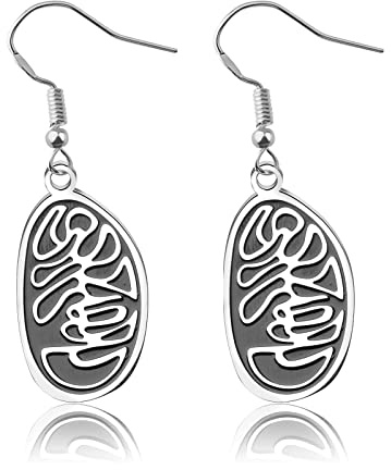 CENWA Mitochondrien Ohrringe Biologie Ohrringe Wissenschaft Lehrer Geschenk Biologie Schmuck