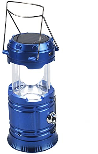 LED Campinglampe Solar Camping Laterne,Einziehbar Solar Taschenlampe,LED Handscheinwerfer,mit 1200mA Batterie und USB-Schnittstelle, IPX5 Wasserdicht für Wandern, Angeln, Ausfälle, Notfall