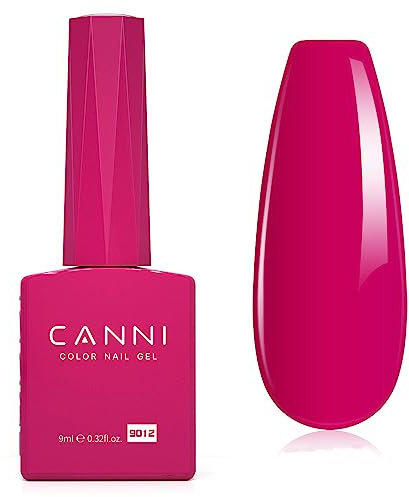 CANNI UV Nagellack 9ml rosarot Gel Nail Polish für Gelnägel DIY Nail Art Maniküre und Nagelkunst DIY zu Hause