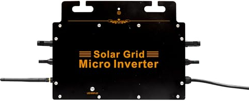 SolaMr 600W Grid Connect Wechselrichter Solar Micro Wechselrichter 120V/230V Auto, WiFi - Microinverter mit App-Überwachung für Home Outdoor PV Panel-600W