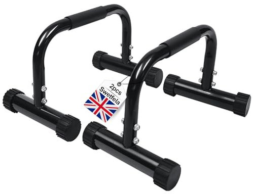 2 Stück Parallettes Bars Push Up Bars Dip Bars Calisthenics Ausrüstung Rutschfest Heavy Duty für Handstand Planche Dips Home Gym Outdoor Fitness Studio