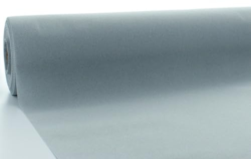 serviettendirekt.de ALLES FÜR DEN GEDECKTEN TISCH | Airlaid Tischdeckenrolle | 118 cm x 25 m | 1 Stück/Rolle | Rollenware | Tischdecke | Tischtuch | Meterware auf Rolle (Grau)