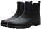 QeeFop Stivali di Gomma Uomo, Antiscivolo Impermeabile da Pioggia Comode Giardinaggio Scarpe, Comode Shorty Boots (Nero, 44 EU)