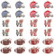 SUNNYCLUE 1 Box 24 Stück 6 Stile Rugby Anhänger Sport Anhänger Großpackung Legierung Metall Emaille Wort „Love“ American Football Sport Anhänger Zur Schmuckherstellung Charms Zubehör DIY Handwerk Hals