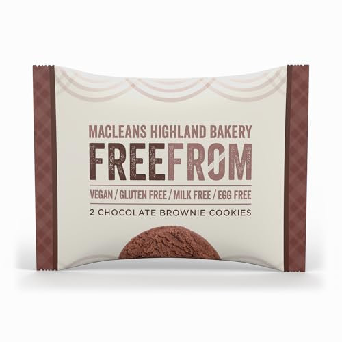 Maclean's Highland Bakery - Free From Twin Pack Cookies, 24 Packs x 30g (720g) - Coco Rich, Chocolate Brownie, Plant-Based, Vegetarian, Vegan